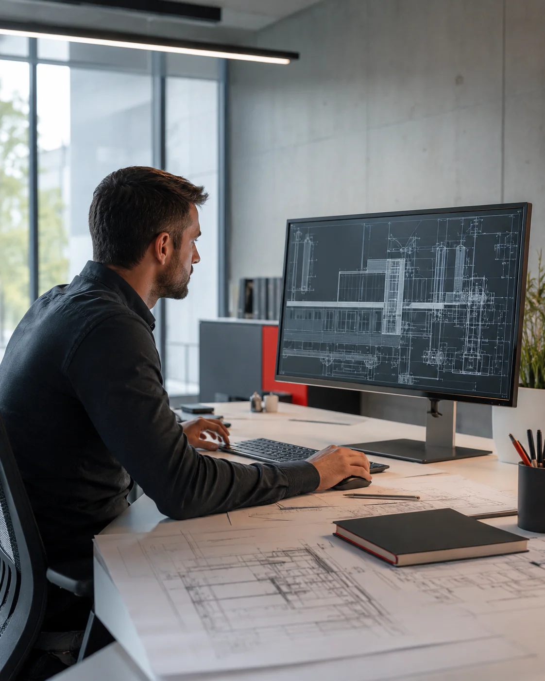 Poste de travail professionnel pour dessin technique AutoCAD