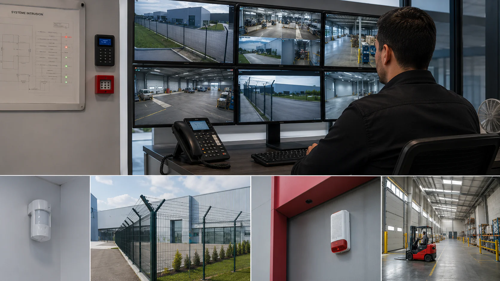 Protection intrusion pour site logistique
