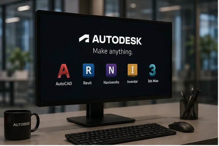 Logiciels professionnels Autodesk et Adobe